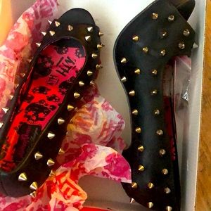 Abbey dawn peep toe platform size 8